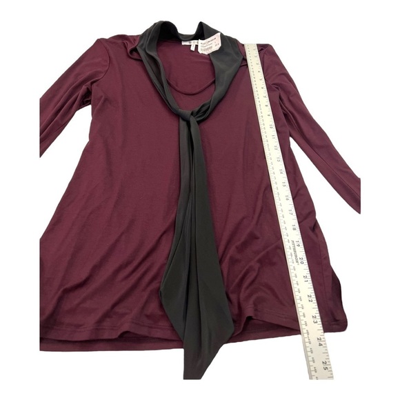 Three Dots Tie Accent Shirt Size Small - Picture 8 of 10
